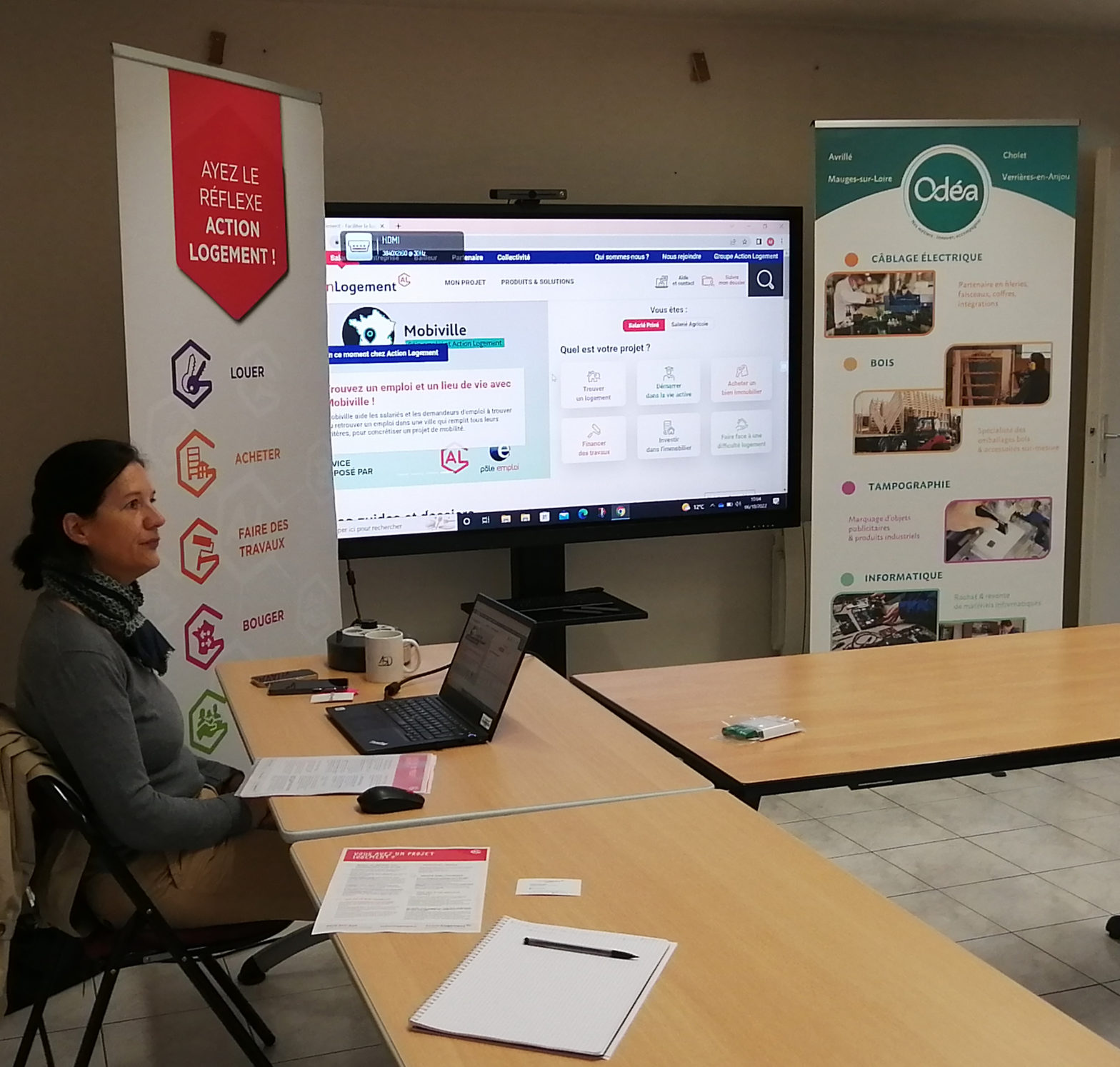 Actualité Odéa 49 réunion avec Action Logement