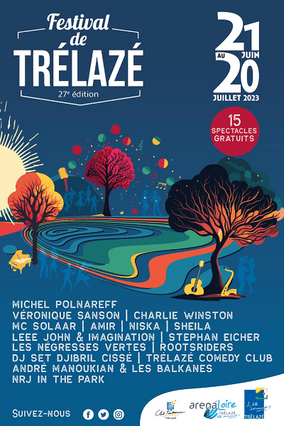 Affiche du festival de Trélazé dont Odéa est l'un des mécène