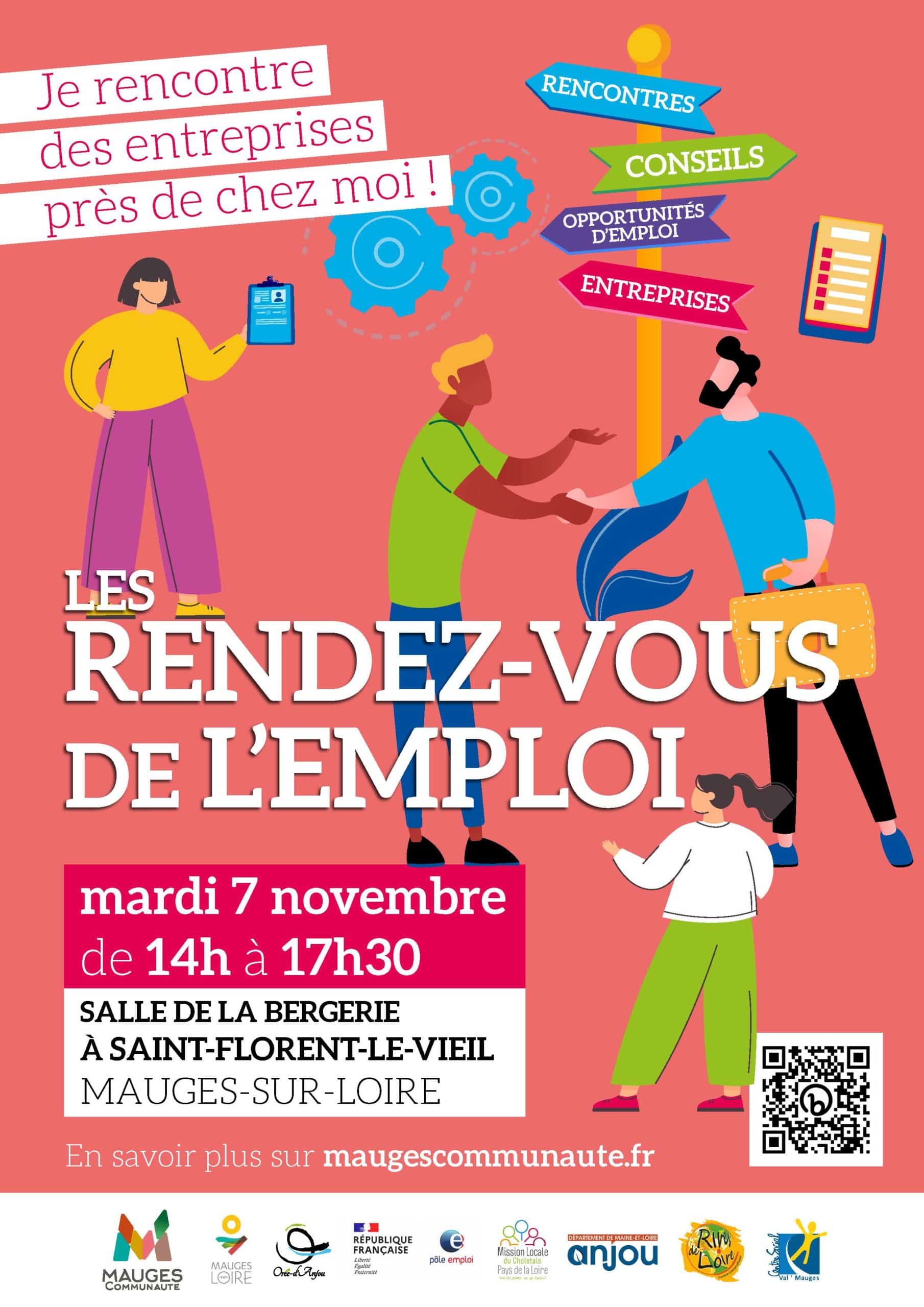Affiche du forum de l'emploi le 7 novembre