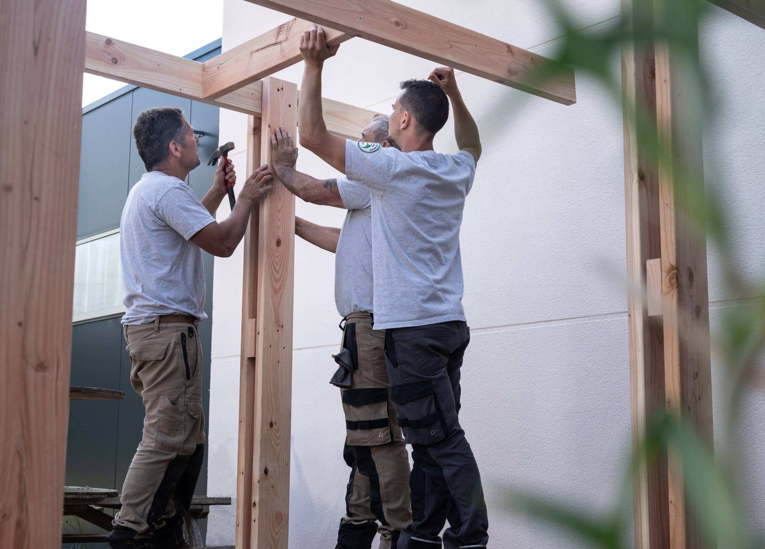 Installation pergolas